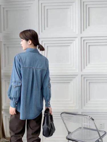 牛仔衬衫，女装衬衫，MST