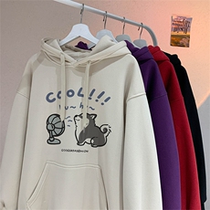 已注册得物直播抖音品质加厚加绒外套连帽卫衣W4081常规P38加绒48，男装卫衣，电商C408(原B339-1)