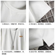 春夏季七分袖t恤男大码五分袖男短袖中袖网格挂拍Q11293-P30，男装T恤，电商A040A