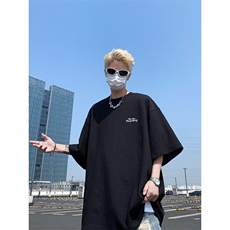 T9278-P39-X49--聚酯纤维-字母刺绣蛇纹T恤短袖，男装T恤，电商B225