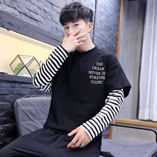 2919秋款卫衣男圆领潮流韩版宽松ins火上衣潮牌外套，男装卫衣，电商D310（原电商305）