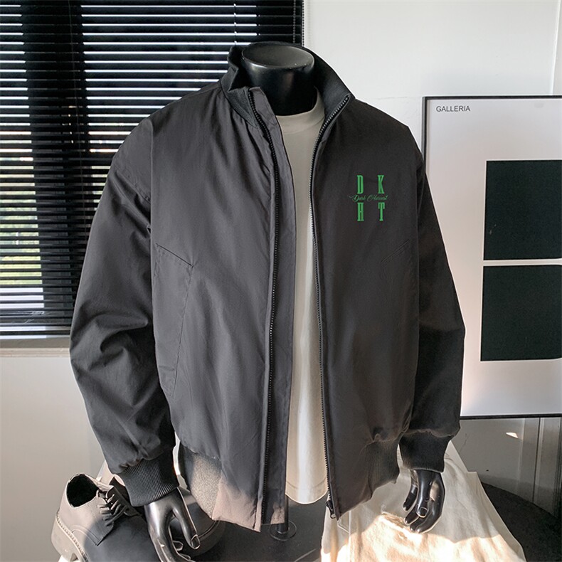 抖音直播得物高品质廓形加厚立领飞行夹克棉衣外套M1303P88,男装棉衣,电商C408-1(原B339-1)