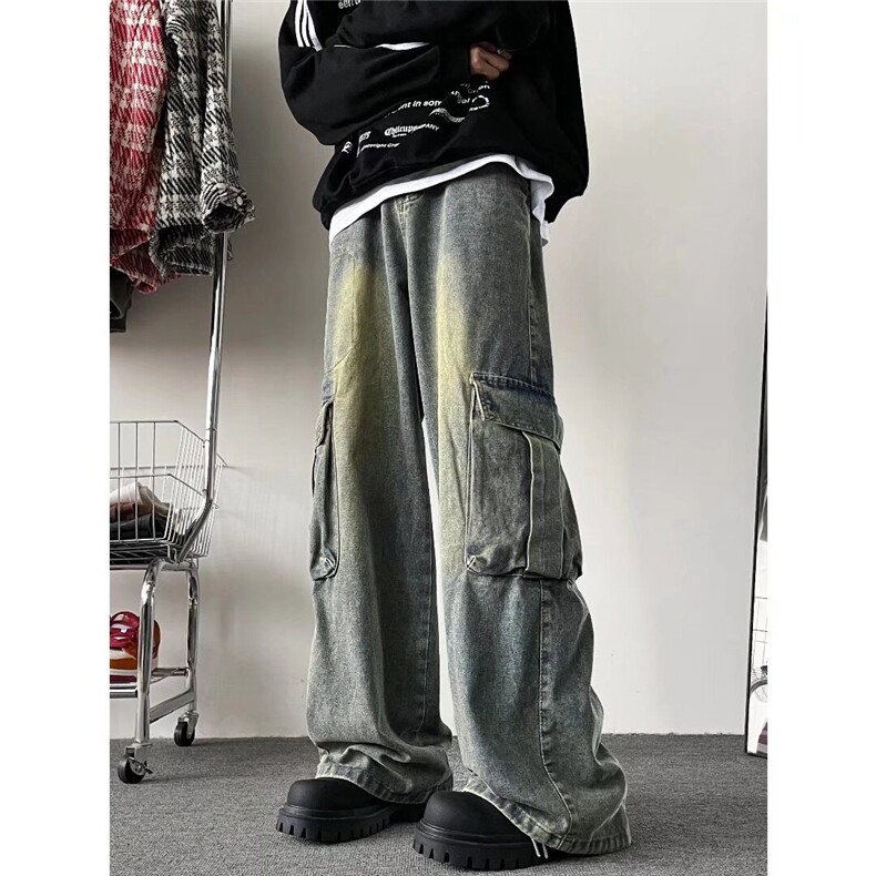 美式牛仔裤男款秋季长裤潮NS225P50,男装牛仔裤,星座1116-2
