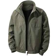 JK009立体白底春季工装美式游骑兵夹克聚酯纤维(M-5XL)TP55，男装夹克，电商A088