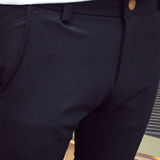 长裤小直脚青少年水洗修身休闲秋季时尚都市微弹2021年纯色，男装休闲裤，电商A313