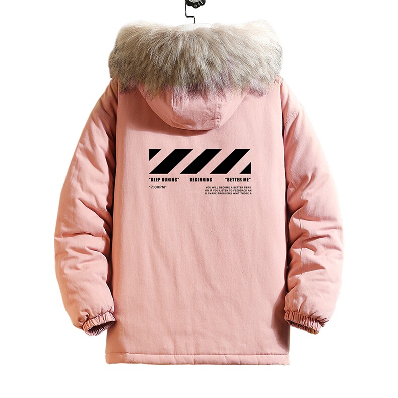 MM48128-P130冬季大毛领衣男士大码加厚袄男服砖墙挂拍,男装棉衣,电商A040A