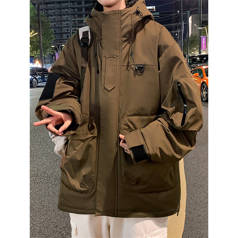 新标80重磅工装羽绒服保暖潮外套冲锋衣A436-973-P225298,男装羽绒服,电商A436