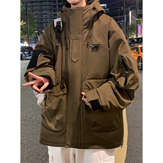新标80重磅工装羽绒服保暖潮外套冲锋衣A436-973-P225298，男装羽绒服，电商A436
