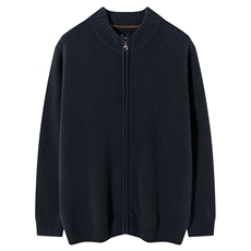 2024年秋季拉链立领纯色男士羊绒开衫羊绒外套男装，男装羊绒开衫，澳坤羊绒