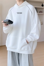 华棉内景秋冬ins韩版线条连帽卫衣男时尚宽松WY00667/P50加绒P55，男装卫衣，电商B316