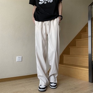 美式vibe侧拉链休闲裤男高街ins垂感宽松潮牌阔腿卫裤 K6380-P35图片