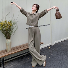 现货！26年春装新款休闲时尚套装两件套5531-P165K238，女装套装/套裙，2D112