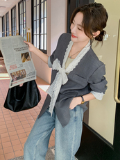 现货主推花边西装210-99118-P145-K2182025年秋季，女装西装，韩蜜菓