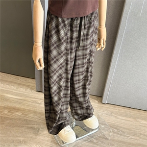 韩版休闲时尚套装女夏季新款修身显瘦圆领短袖上衣阔腿长裤两件套图片