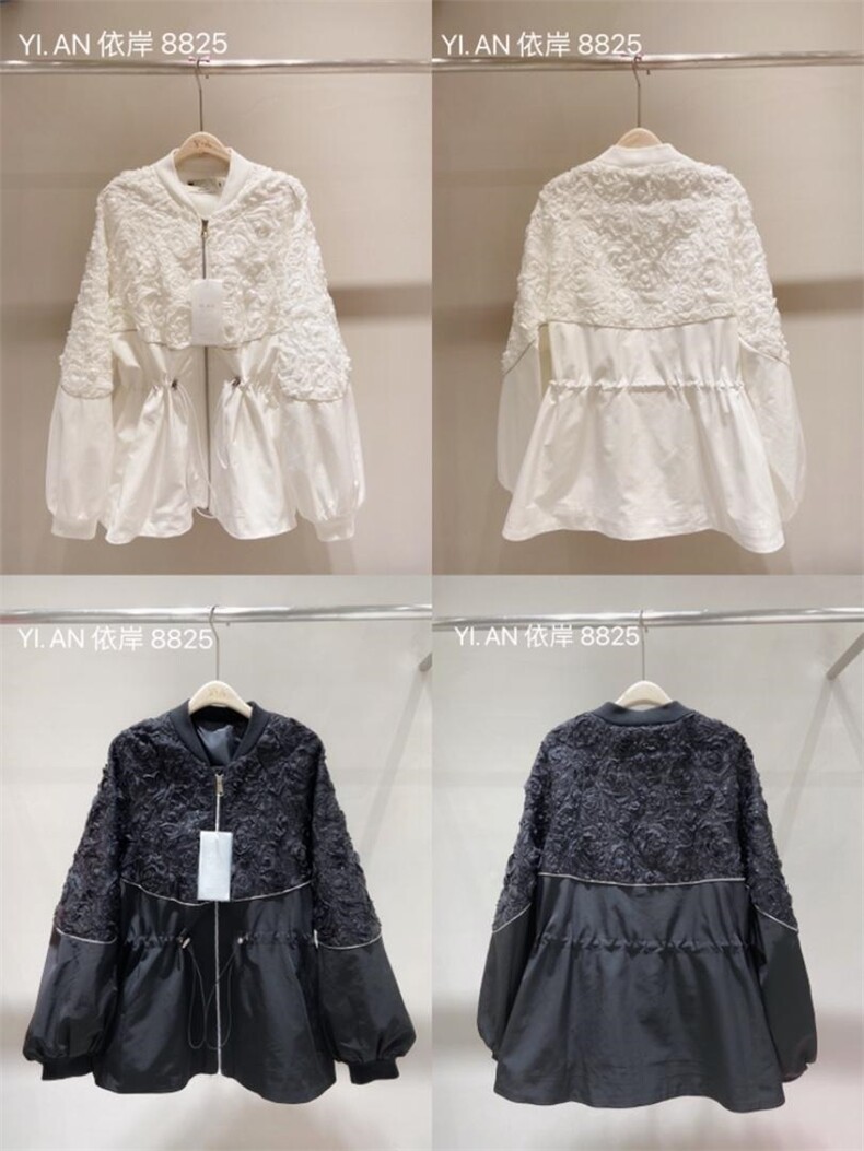 花朵休闲外套，女装，依岸