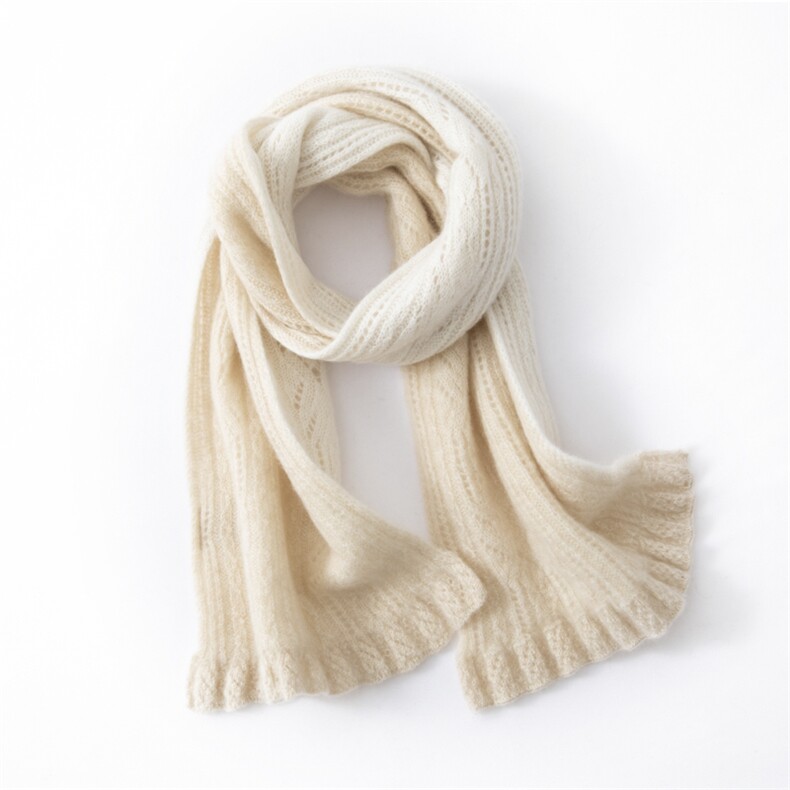 2025年秋季新款百搭女士拼色无缝围巾，围巾，绒上羊绒