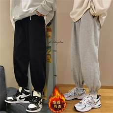 加绒2023秋冬卫裤高弹健康布聚酯纤维WK602-1-p22加绒特批30，男装休闲裤，星座718-1