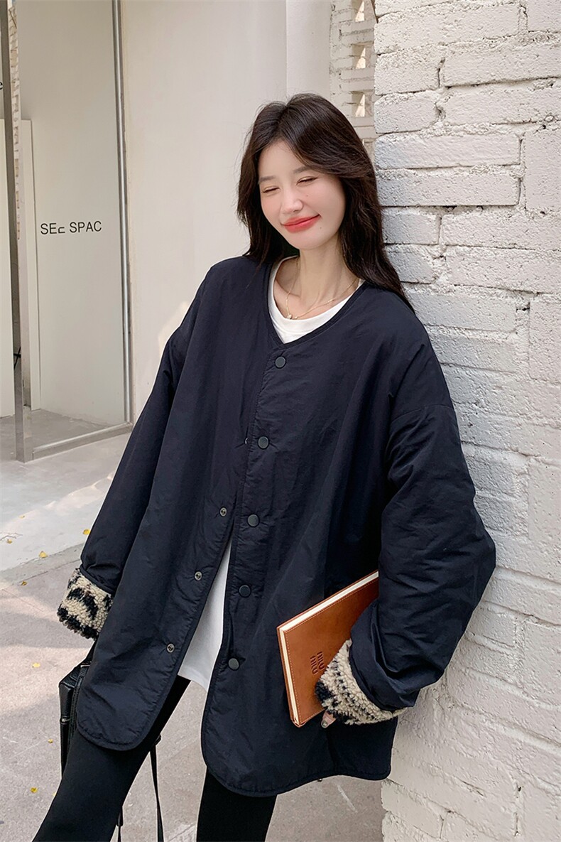 复古羊羔毛两面穿,女装棉衣/棉服,2C207