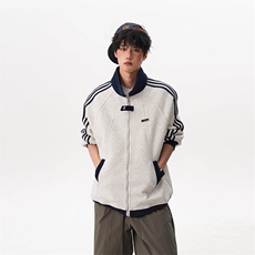 1506-1/JF1261/P52美式撞色条纹运动夹克男女秋冬重磅潮牌立领，男装夹克，星座1506-1