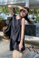 现货上衣两面可穿+短裤两件套装2578P125K188，女装套装/套裙，2C201