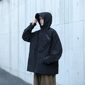 户外冲锋衣外套男女潮牌ins小众高街防风衣夹克JK85-P70图片