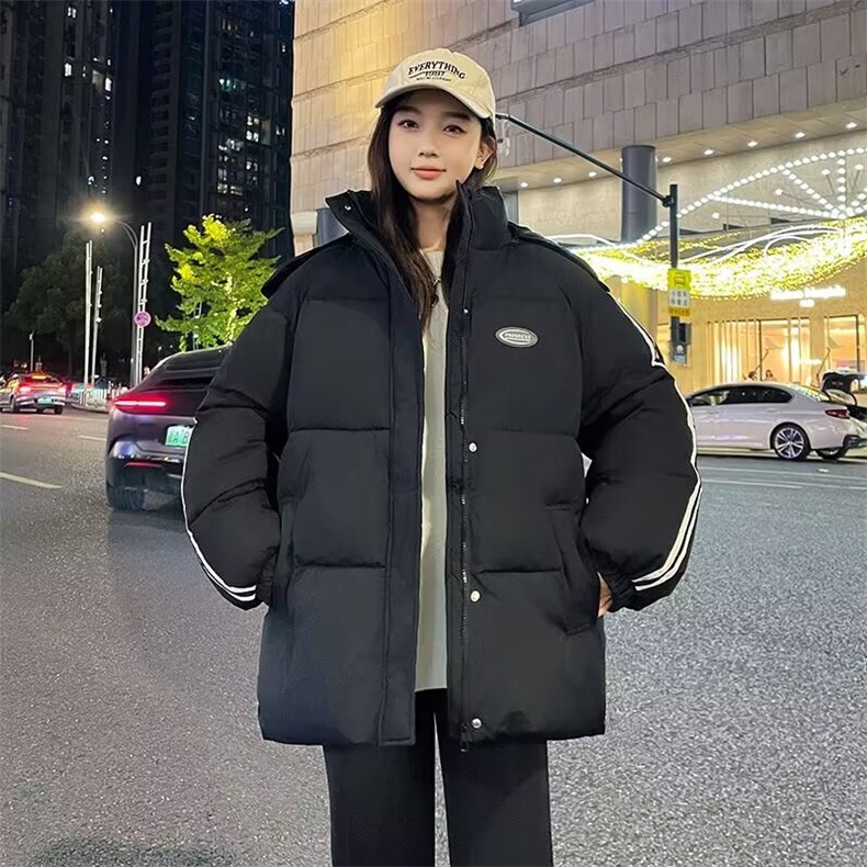 ins文艺潮流慵懒2条杠棉服女加厚保暖流行新款日系气质原宿连,男装棉衣,星座218-1（原230）