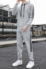 秋冬新款时尚套装运动圆领潮牌弹力卫衣卫裤大码宽松套装外套外贸，男装休闲套装，星座301D-5(原星座1415）
