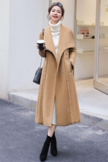 双面羊绒拼接羽绒服女中长款2023冬季新款时尚高端气质白鸭绒外套，女装羽绒服，雅静靓衣