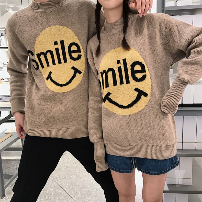 甜美加厚情侣毛衫冬装线衫半高领女士毛衣ins原宿针织衫2806/P58，女装针织衫/毛衣，星座1506-1