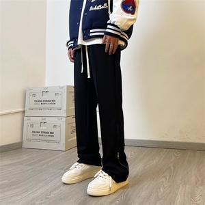 01马吉拉vibe西裤男垂感痞帅休闲直筒拉链西裤XZ211-1-K2303-P50图片