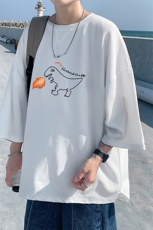 Q11040-P30春夏季七分袖t恤男大码五分袖男短袖中袖，男装T恤，电商A040