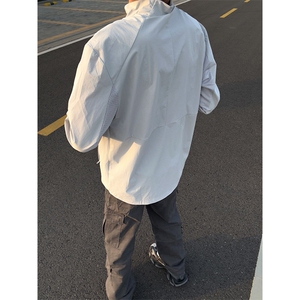 春夏款高品质冰感速干防晒服休闲户外运动外套透气弹力机能风夹克图片