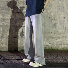 2026春季新款外景大码vibe高街微喇牛仔裤M-5XGK23614-特P35，男装牛仔裤，电商A022