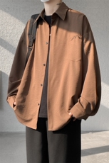 CS1121-特批28控58秋季新款冰丝面料长袖衬衫防晒透气衬衫，男装防晒衣，电商A059