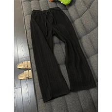 灯芯绒裤子男秋冬新款垂感显瘦休闲长裤运动裤WLA1411-P32加绒37，女装休闲裤，星座1008