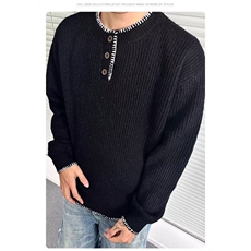 【有货】DM2372-P60设计感毛衣百搭慵懒风手工缝线针织衫秋冬，男装针织衫/毛衣，星座603-2