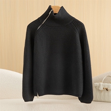 立领长袖纯色套头2024年秋季时尚气质羊绒衫,女装羊绒衫,恒爱羊绒,清河羊绒市场 立领长袖纯色套头2024年秋季时尚气质羊绒衫,女装羊绒衫,恒爱羊绒,清河羊绒市场