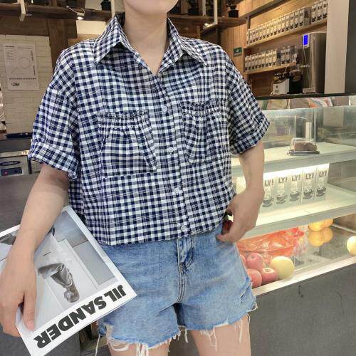 夏装格子可以外搭单穿，女装，悠奈尔