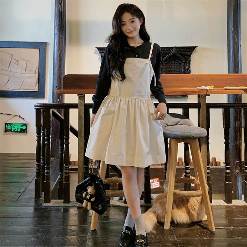 新款现货，背带裙B081-4737-P100-K148，女装背心吊带，浙宝276（原081）