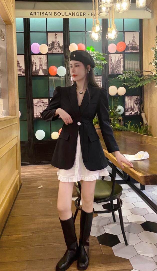 假两件套西装裙，女装西装，柏多伊俪