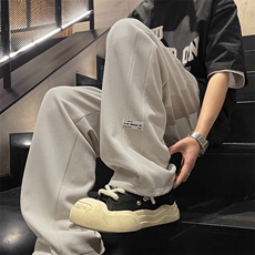 休闲简约高级百搭舒适抗皱垂感百搭时尚华夫格长裤K930特批32，男装休闲裤，星座718-1