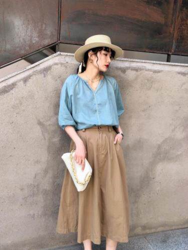 麻料小衫，女装，依纤