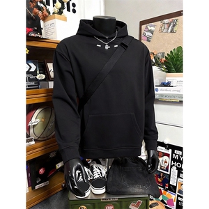 抖音得物品质二开 26春装美式高街重磅结构金属装饰连帽卫衣XS104图片