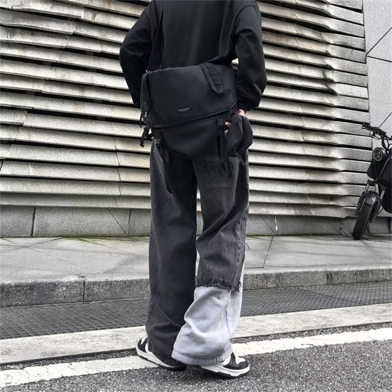 牛仔裤男秋季潮大码休闲裤子高街慵懒男N8115P43,男装牛仔裤,星座1116-2
