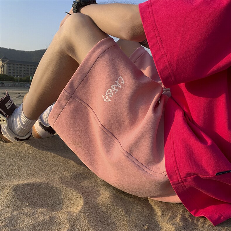 夏季字母印花针织短裤XZ604-DK806-P35控48,男装休闲裤,星座604