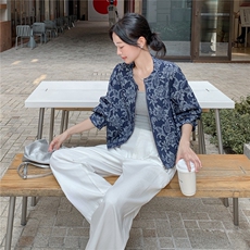 新中式国风提花短款外套女2025秋季新款复古高级感气质百搭上衣潮，女装短外套，慧尚依恋