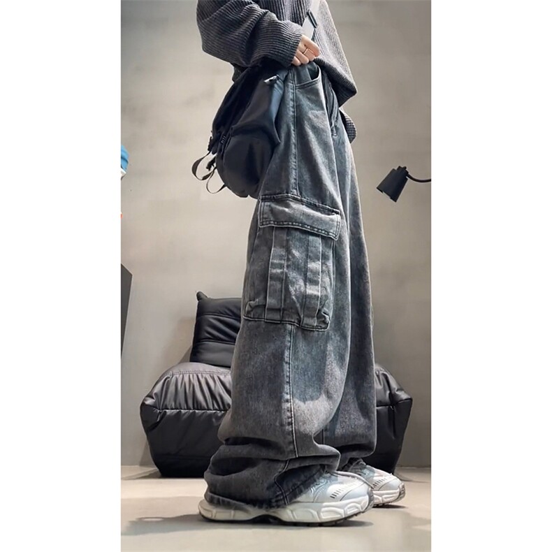 男女同款长裤牛仔裤工装裤A52-P60,男装牛仔裤,电商D312