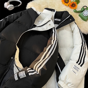 2025  小牛津覆膜面料白杠冲锋棉衣棉服棉袄面包服  G1607-P75图片