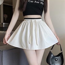 蓬蓬裙半身拼接新款裙裤2024夏季a字高腰显瘦防走光短裙女ins，女装半身裙，梦白服饰厂