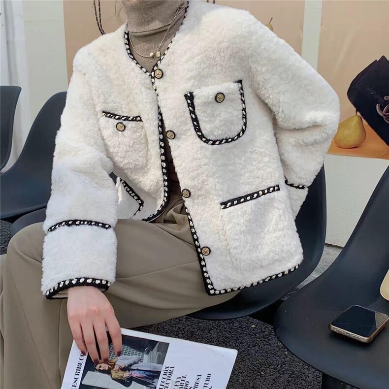 皮毛一体香风外套，其它，ZMZF